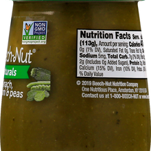 (10 Pack) Beech-Nut Naturals Stage 2, Spinach Zucchini & Peas Baby Food, 4 oz Jar