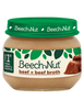 (10 Pack) Beech-Nut Stage 1, Beef & Beef Broth Baby Food, 2.5 oz Jar