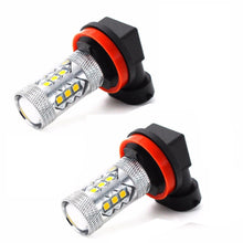 2x H8 LED DRL Bulbs Fog Light 160W 6000k For Chevrolet Silverado 1500 2007-2015