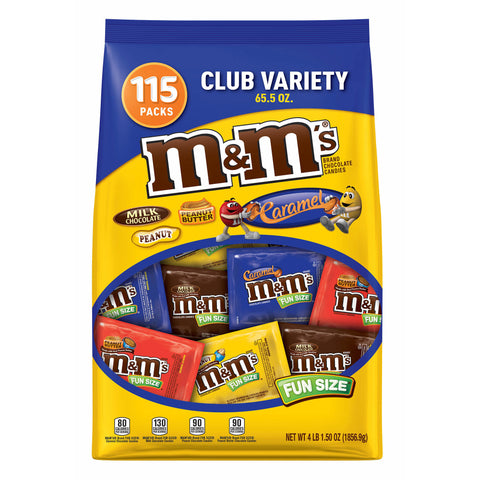 M&M's Size Club Variety Mix 115 ct.