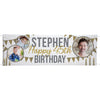 Personalized How Time Flies Photo Birthday Banner