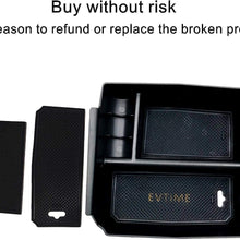 EVTIME for Jeep Wrangler JK and JKU Accessories 2011-2018 Center Console Organizer Tray