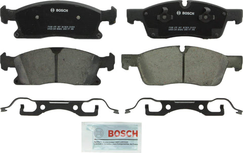 Bosch BC1629 QuietCast Premium Ceramic Disc Brake Pad Set For Select Dodge Durango; Jeep Grand Cherokee; Mercedes-Benz GL350, GL450, GLE350, GLE400, GLS450, ML350; Front