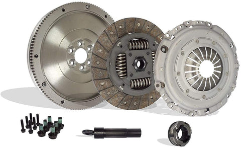Clutch And Flywheel Conversion Kit compatible with Beetle Jetta Rabbit TDI 2.5 Wolfsburg Value Edition Gl Gls S Se Sport Hot Wheels 2005-2010 (17-065SMF)