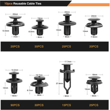 GOOACC 635Pcs Car Push Retainer Clips & Auto Fasteners Assortment -16 Most Popular Sizes Nylon Bumper Fender Rivets with 10 Cable Ties and Fasteners Remover for Toyota GM Ford Honda Acura Chrysler