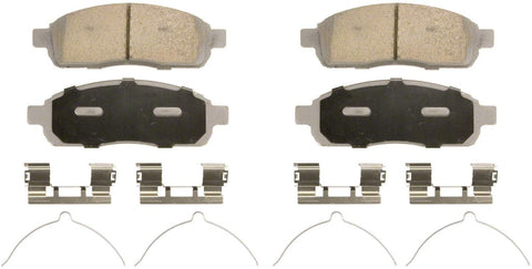 Wagner ThermoQuiet QC1083 Ceramic Disc Pad Set With Installation Hardware, Front