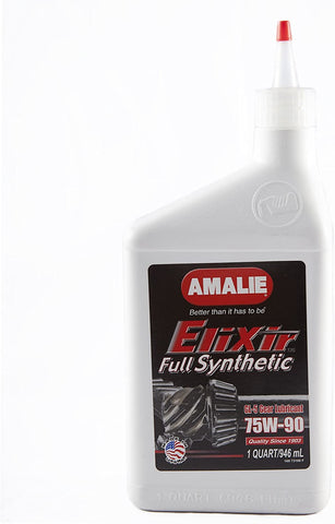 Amalie (73166-56 Elixir API GL-5 Certified 75W-90 Full Synthetic Gear Oil - 1 Quart
