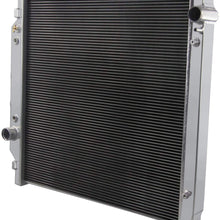 ALLOYWORKS All Aluminum Radiator For 2003-2007 F or d F250 F350 F450 F550 Super Duty / 2003-2005 F or d Excursion 6.0L Turbo Diesel Powerstroke Engine (A)