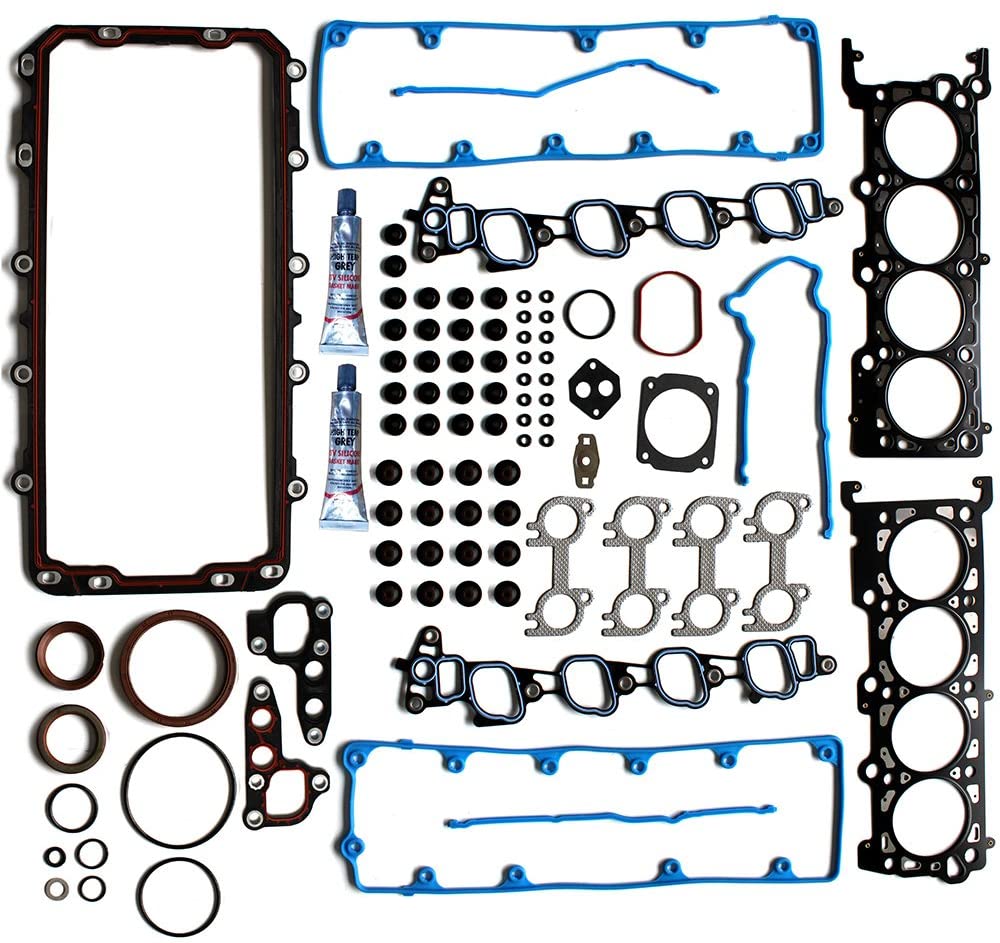 ECCPP Engine Full Head Gasket Bolts Sets for Automotive Full Head Gasket Kits for Ford Expedition F-150 F-250 E150 Econoline 1997 1998 1999 4.6L V8 SOHC