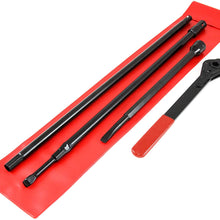 Red Hound Auto 1994-1998 Compatible with Dodge Ram Lug Extension Ratchet Tire Tool Replacement Kit for Jack w Case