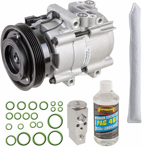 For Hyundai Santa Fe 2001-2006 AC Compressor w/A/C Repair Kit - BuyAutoParts 60-80293RK New