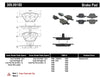 StopTech 309.09180 Street Performance Front Brake Pad