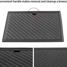 JIECHEN Non-Slip Anti-dust Custom Fit Cup Holder, Door, and Center Console Liner Accessories for 2019 2020 Subaru Forester 17-pc Set (Carbon Fiber Pattern - Black)