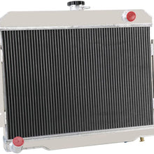 OzCoolingParts 72-86 Jeep CJ-Series Radiator - Designs Pro 3 Row Core Aluminum Racing Radiator for 1972-1986 73 74 75 76 77 78 79 80 81 82 83 84 85 Jeep CJ CJ5 CJ6 CJ7 Automotive Engine Radiator