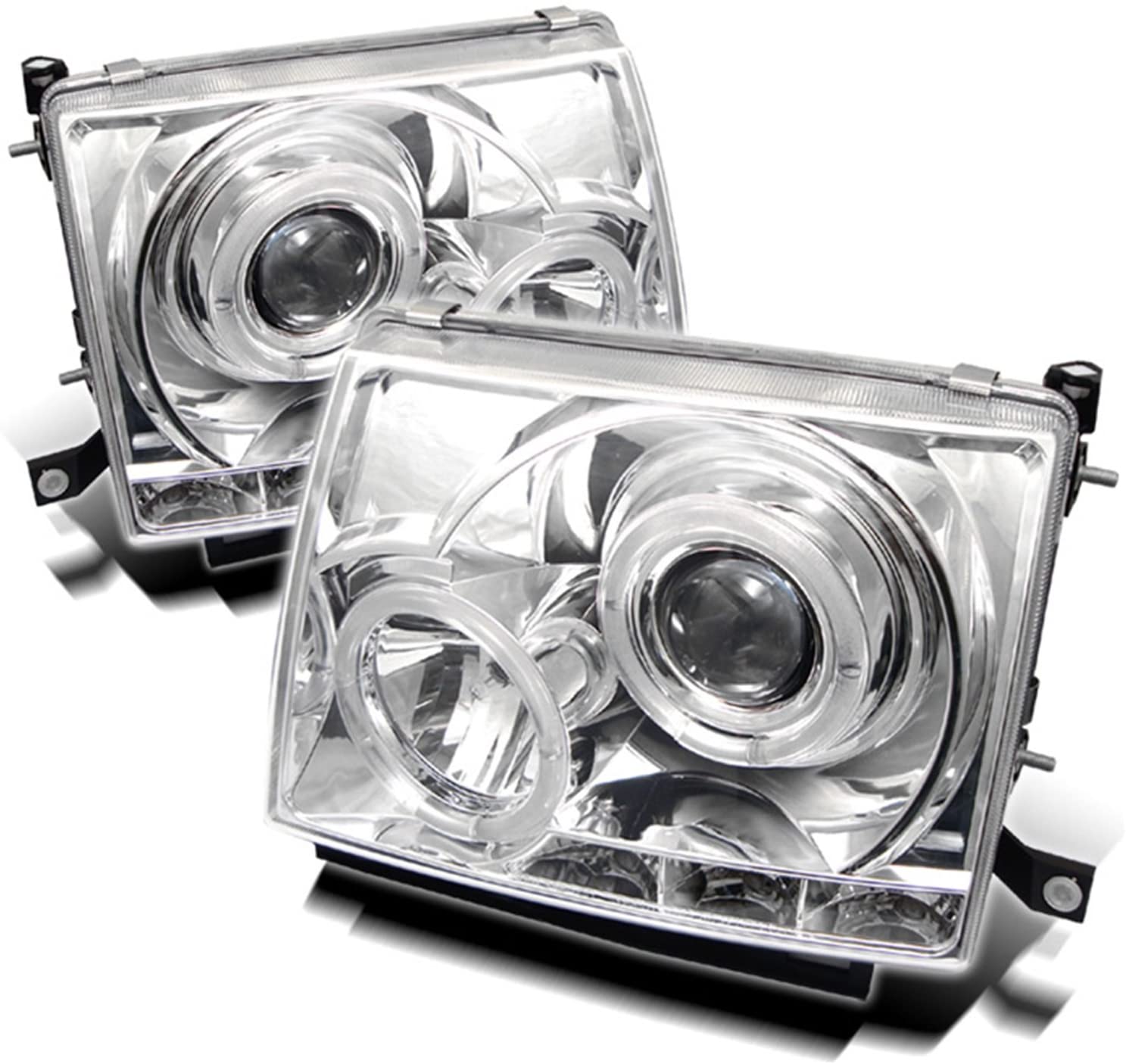 Spyder Auto PRO-YD-TT97-HL-C Toyota Tacoma Chrome Halogen LED Projector Headlight (Chrome)