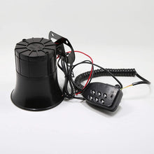 DishyKooker Motorcycle Car Auto Loud Air Horn 125dB Siren Sound Speaker Megaphone Alarm Van Truck Boat 50w 12v Six-Tone Car Auto