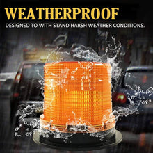 LED Strobe Light, Big Ant Amber 48 LED Warning Lights Safety Flashing Strobe Lights with Magnetic for Most Vehicle Trucks Cars, Law Enforcement Emergency Hazard Beacon Caution Warning Snow Plow