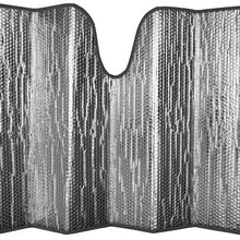 BDK AS-782 Outdoors-Adventure Awaits-Front Windshield Shade-Accordion Folding Auto Sunshade for Car Truck SUV-Blocks UV Rays Sun Visor Protector-Keeps Your Vehicle Cool-58 x 28 Inch