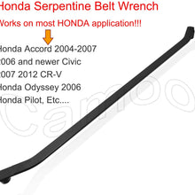 Camoo AHHON1419 for Honda Serpentine Belt Wrench Serpentine Belt Tensioner Tool for Honda Acura 2004-2007 CR-V Civics, Etc.