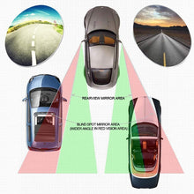 AmFor, HD Glass Convex Lens Frameless Adjustable Blind Spot Mirror for All Universal Vehicles Car Stick-on Design (2 PCS) (Rectangle), 2 Pack
