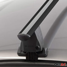 Roof Rack Cross Bars Lockable Luggage Carrier Smooth Roof Cars | Fits Mazda CX-30 2020-2021 Silver Aluminum Cargo Carrier Rooftop Bars | Automotive Exterior Accessories