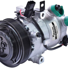 New Mando 10A1536 AC Compressor with Clutch Original Equipment (Pre-filled Oil)
