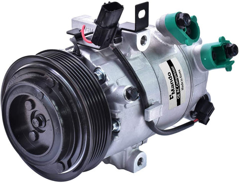 New Mando 10A1536 AC Compressor with Clutch Original Equipment (Pre-filled Oil)