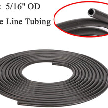 Copper Brake Line Hose Tubing Coil Roll- Fuel Line Tube Coil Transmission Line Tube Oil Brake Hose, Clutch Hose, Brake Copper Pipe with fittings (25 Ft 3/16" + 25 Ft 1/4")
