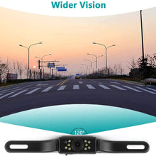 Car Backup Camera, Rear View Camera HD 6LED Night Vision,Waterproof Reverse Camera 140° Wide View Angel with Multiple Mount Brackets for Universal Cars,SUV,Trucks,RV and More