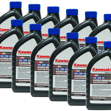 Kawasaki 12PK SAE 20W50 4-Cycle Engine Motor Oil OEM# 99969-6298 Quart Bottle
