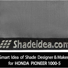 Shadeidea Honda Pioneer 1000-5 Sun Shade Black Mesh Sunshade Top Cover UV Blocker-10 years warranty