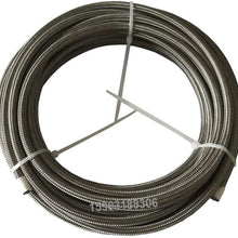 WHWEI AN3 3AN Double Stainless Steel Braided PTFE Lined Brake Hose Line Car Motorcycle Hydraulic Brake Fuel Line Hose 10M