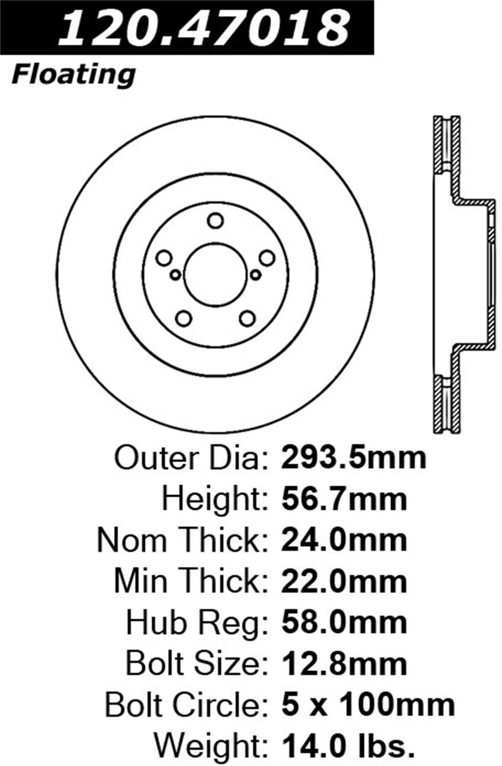 Stoptech 127.47018L Auto Part