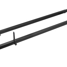 ECOTRIC Roof Ladder Rack Rain Gutter Cross Bars Compatible with 2003-2017 Chevy Express 2003-2017 GMC Savana 1999-2014 Ford E-Series
