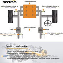 SCITOO O2 Oxygen Sensor Downstream Upstream 234-4622 13355 fit 1994-2015 Toyota Camry 2007-2012 Toyota FJ Cruiser 2005-2015 Toyota Tundra 2009-2014 Toyota Venza 2005-2016 Toyota Sequoia