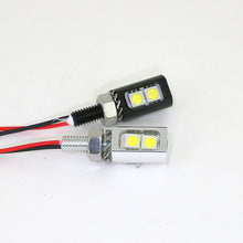 PilotLights 12 Volt DC Instrument Panel Light, Post Light - Silver Base, Cool White LED, 12VDC