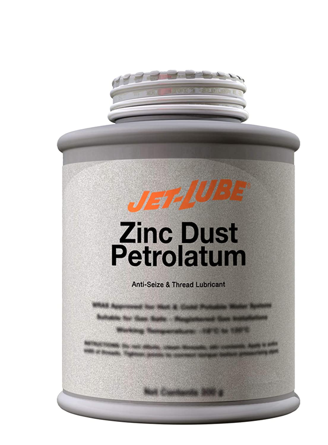 Jet-Lube Zinc Dust Petrolatum - Anti-Seize | Military Grade | Water-resistant | Corrosion Protection | Lowers Friction | 1/2 Lb.