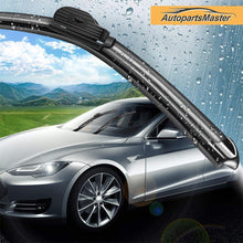 AutopartsMaster Windshield wiper blades, 26" + 16" Winter Summer Bracketless Beam Wiper U J hook Beam Wiper Blades Model. 19M28-2 (set of 2)