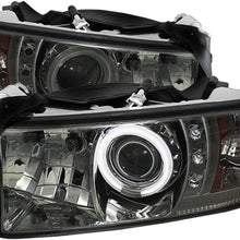 Spyder 5010063 Dodge Ram 1500 94-01 / Ram 2500/3500 94-02/99-01 Ram Sport - Projector Headlights - CCFL Halo - LED (Replaceable LEDs) - Black - High 9005 (Included) - Low H1 (Included)