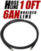 10 Ft 6AN AN6 Black Nylon And Stainless Fuel Oil Gas Line Hose