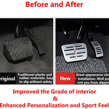 TTCR-II Pedal Covers for Audi A4 A5 A6 A7 A8 Q5 SQ5 and Porsche Macan, No Drill Anti-Slip Aluminum-Alloy Brake and Gas Pedal Pad (Automatic Transmission, 2 Sets)