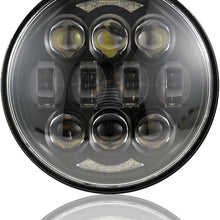 2019 New Brightest DOT Approved 80W Osram Chips 5-3/4" 5.75" Round LED Projection Headlight for Harley Motorcycles Black