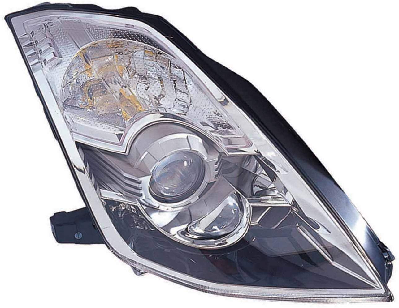 Depo 315-1162R-ASH Nissan 350Z Passenger Side Composite Headlamp Assembly with Bulb and Socket