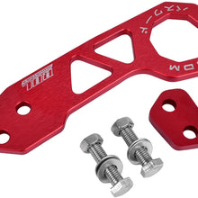 EIOUMAX Rear Tow Towing Hook for Universal Car Auto Trailer Ring Aluminum Racing Trailer Hook Red