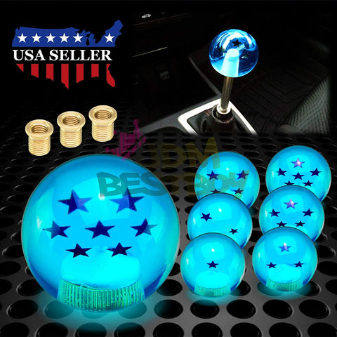 JDMBESTBOY Universal Orange Dragon Ball Z 1 Star 54mm Shift Knob with Adapters Will Fit Most Cars