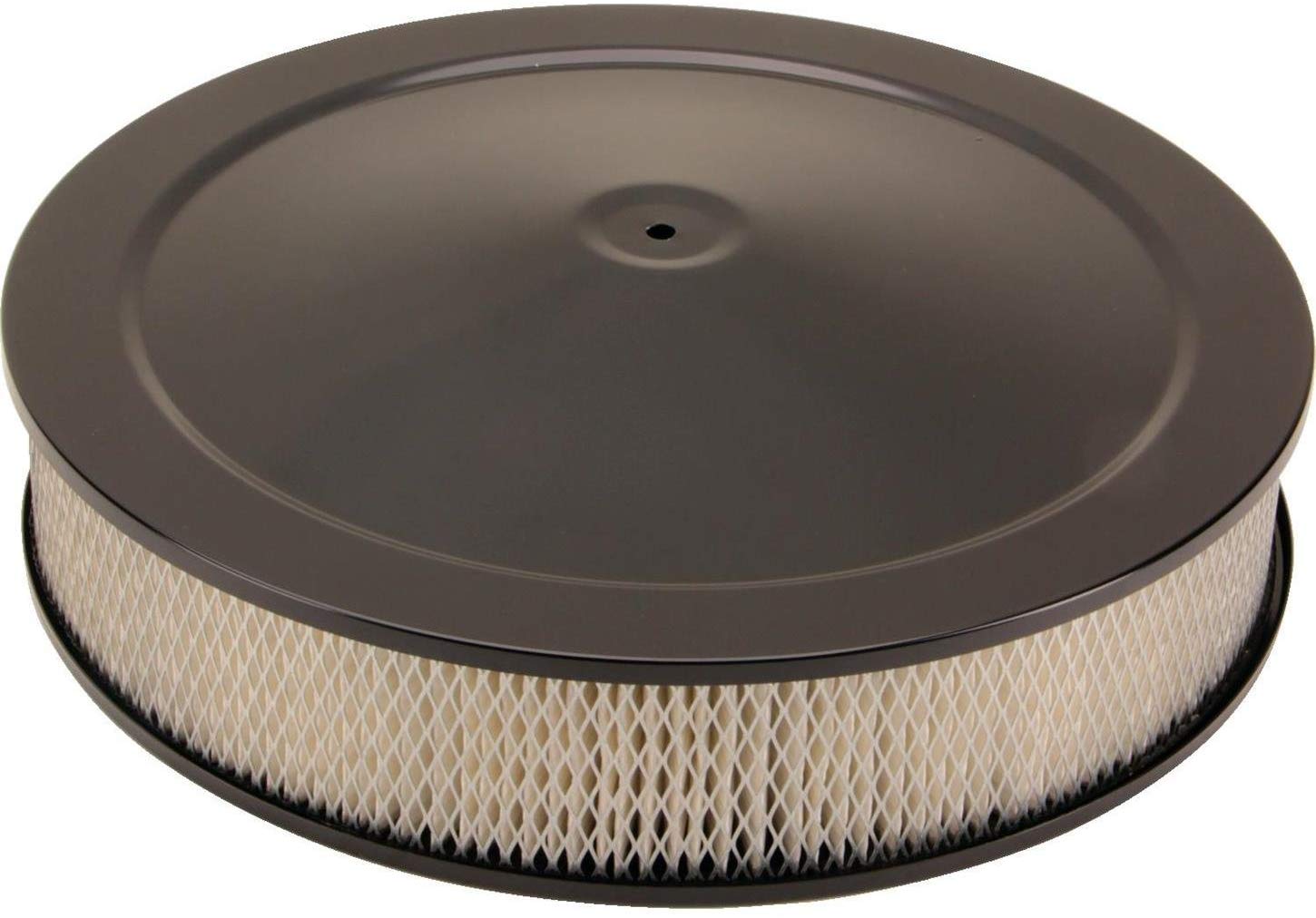 Universal Black 14 Inch Round Air Cleaner Set, 3 Inch Tall