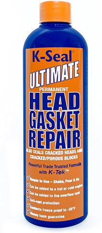K-SEAL Ultimate Permanent Head Gasket Repair ST3501 16oz Multi-Purpose Formula Stop Leaks in the Head Gasket, Cracked/Porous Blocks, Radiator & Heater Core. A True Pour & Go, Trade Trusted Stop Leak