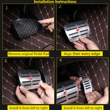 TTCR-II Pedal Covers for Audi A4 A5 A6 A7 A8 Q5 SQ5 and Porsche Macan, No Drill Anti-Slip Aluminum-Alloy Brake and Gas Pedal Pad (Automatic Transmission, 2 Sets)