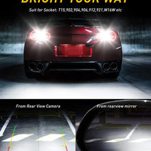 AUXITO Error Free 912 921 T15 LED Bulbs 2000 Lumens Bright CSP 9-SMD Plug and Play for Backup Reverse Lights, 6500K White (Pack of 2)