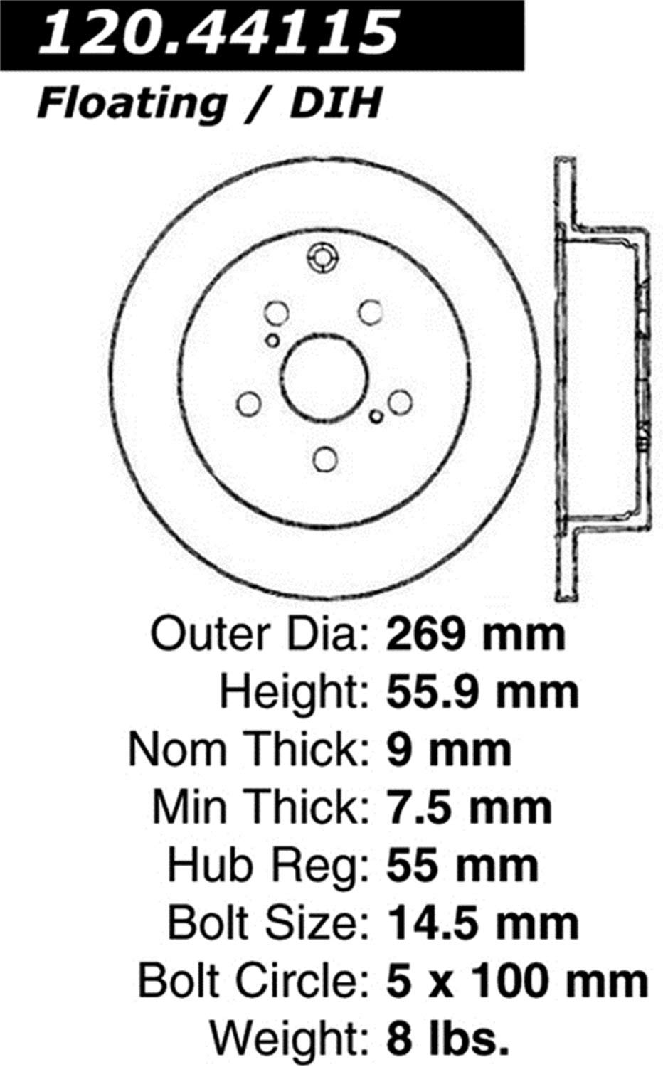 Stoptech 127.44115L Auto Part